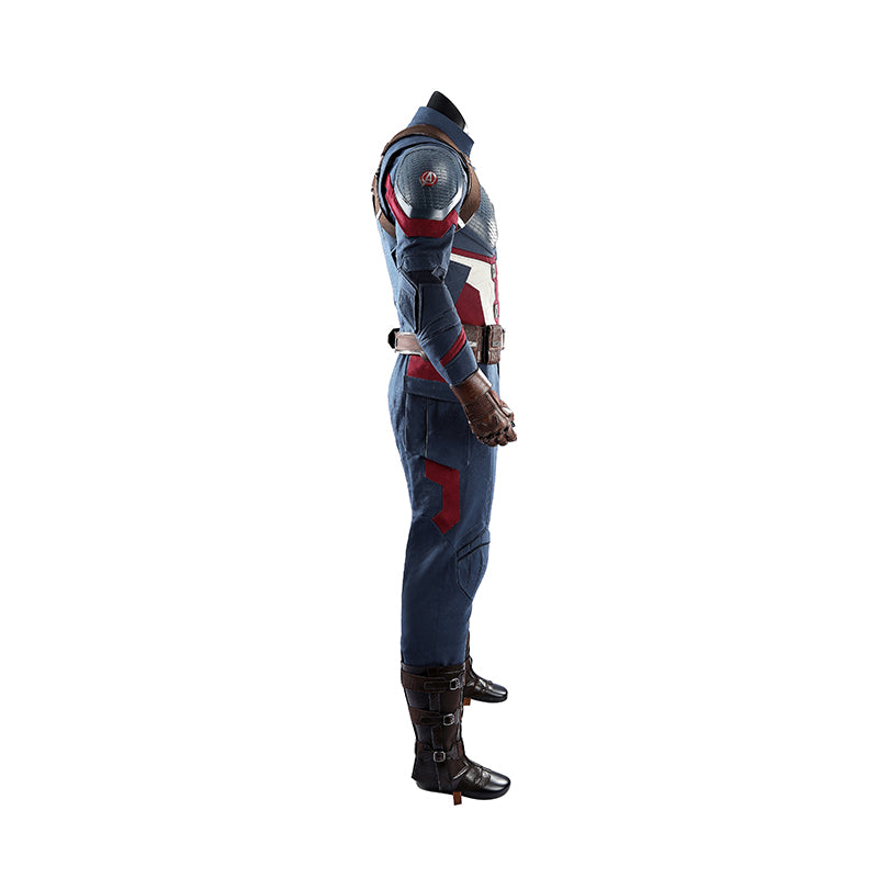Captain America Cosplay Costume Avengers Endgame Halloween Outfit - Image 6