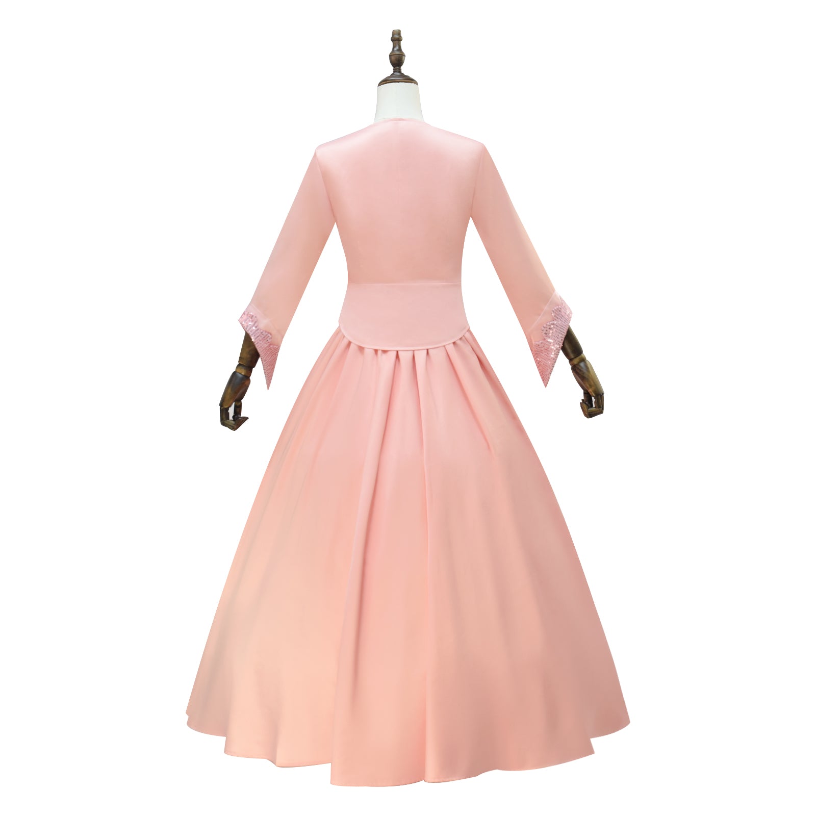 Wicked Witch Glinda Cosplay Costume Pink Dress Halloween Costume Outfit - Image 8
