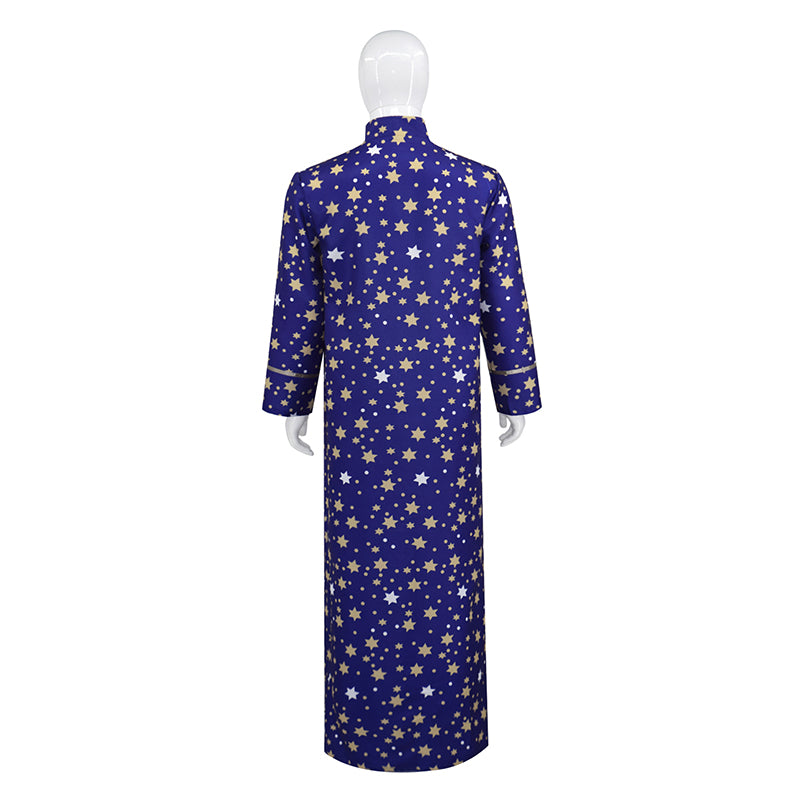 Unisex Adults Wizard Cloak with Stars Cape And Hat Witch Cloak - Image 6