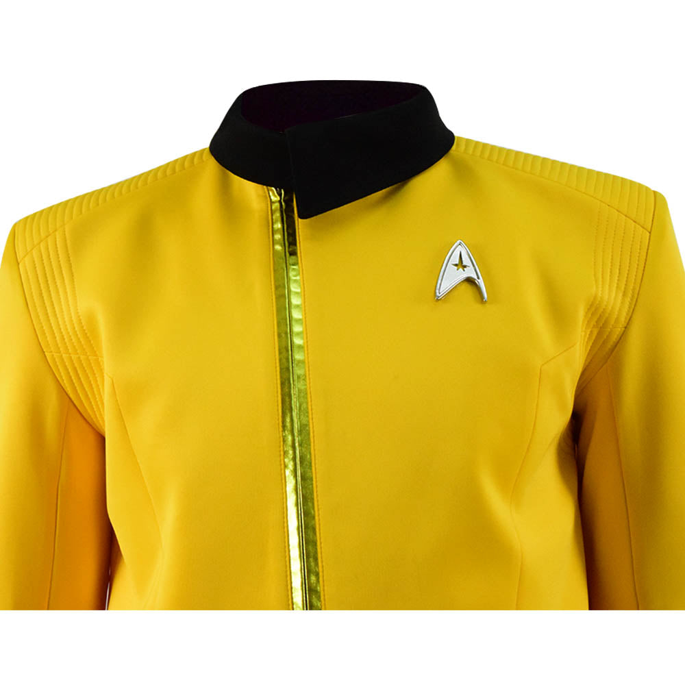 Star Trek: Discovery Christopher Pike Yellow Uniform Cosplay Costume - Image 7
