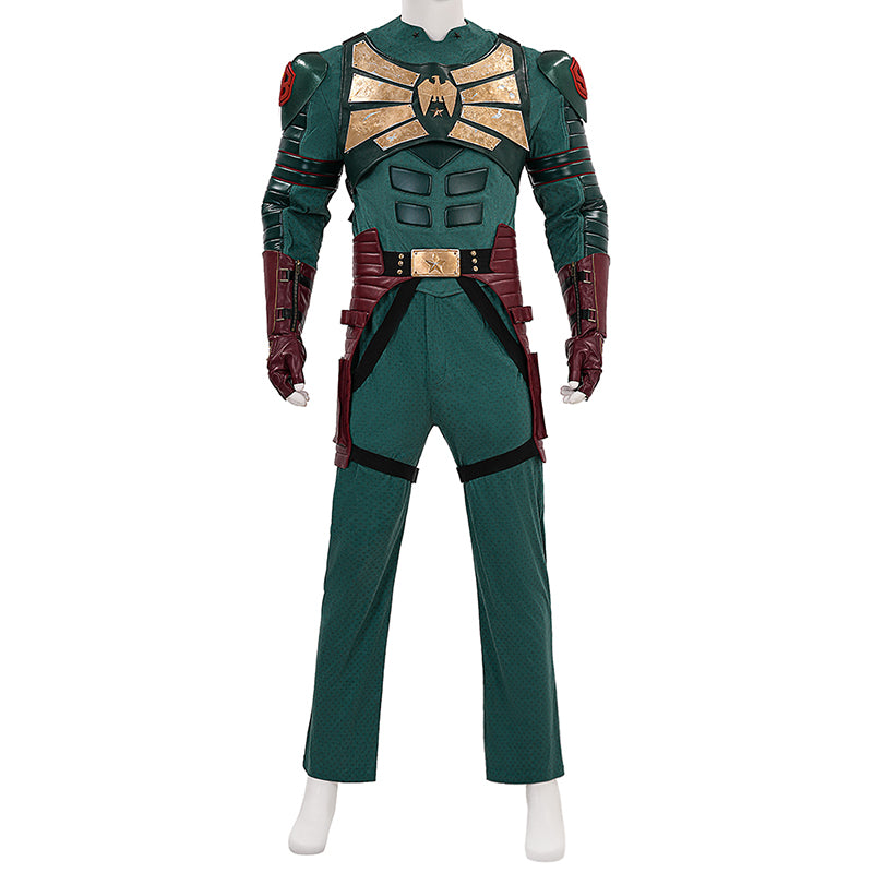 Vought Rising Soldier Boy Cosplay Costume Hardcore Halloween Green Suit - Image 6