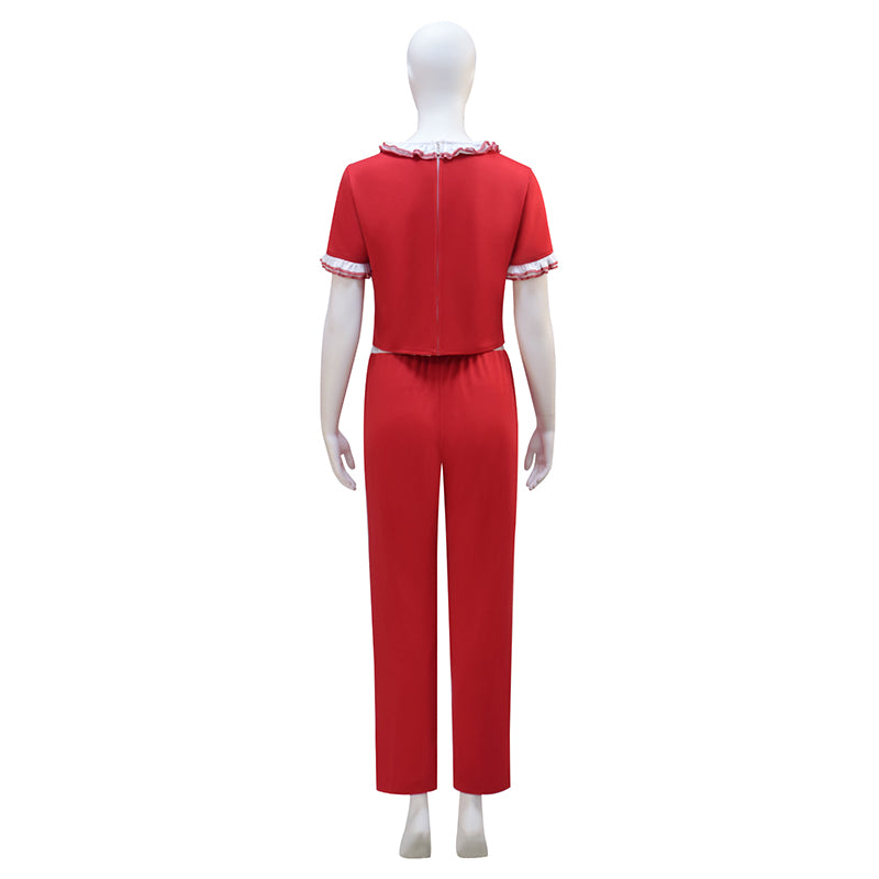 Sally o'malley Cosplay Costume Red Halloween Outfit - Image 5
