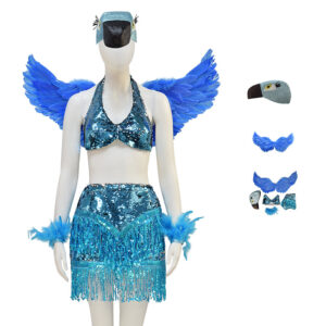 Rio Blue Cosplay Costume Blue Bird Costume Stunning Halloween Outfit