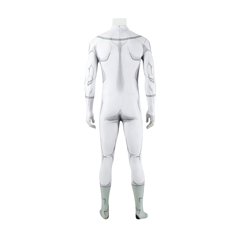 Invincible Mark Grayson Viltrumite Cosplay Costume White Jumpsuit with Apron - Image 7