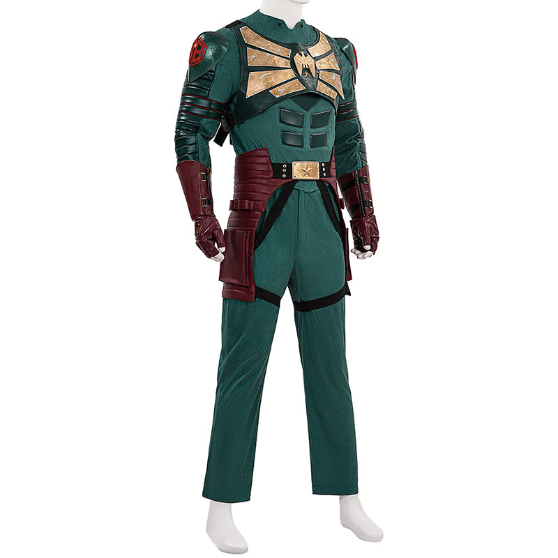 Vought Rising Soldier Boy Cosplay Costume Hardcore Halloween Green Suit - Image 7