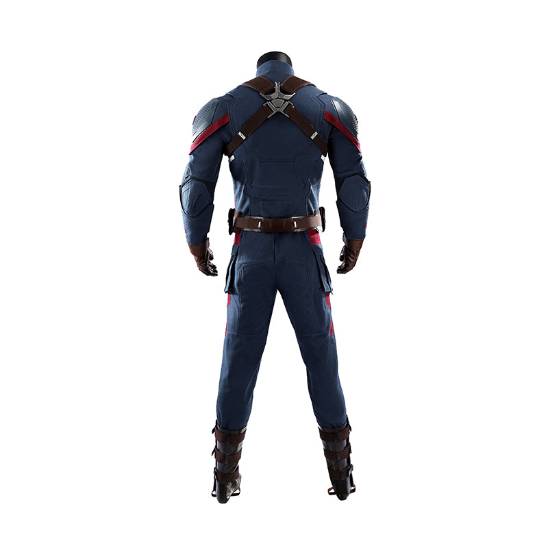 Captain America Cosplay Costume Avengers Endgame Halloween Outfit - Image 7