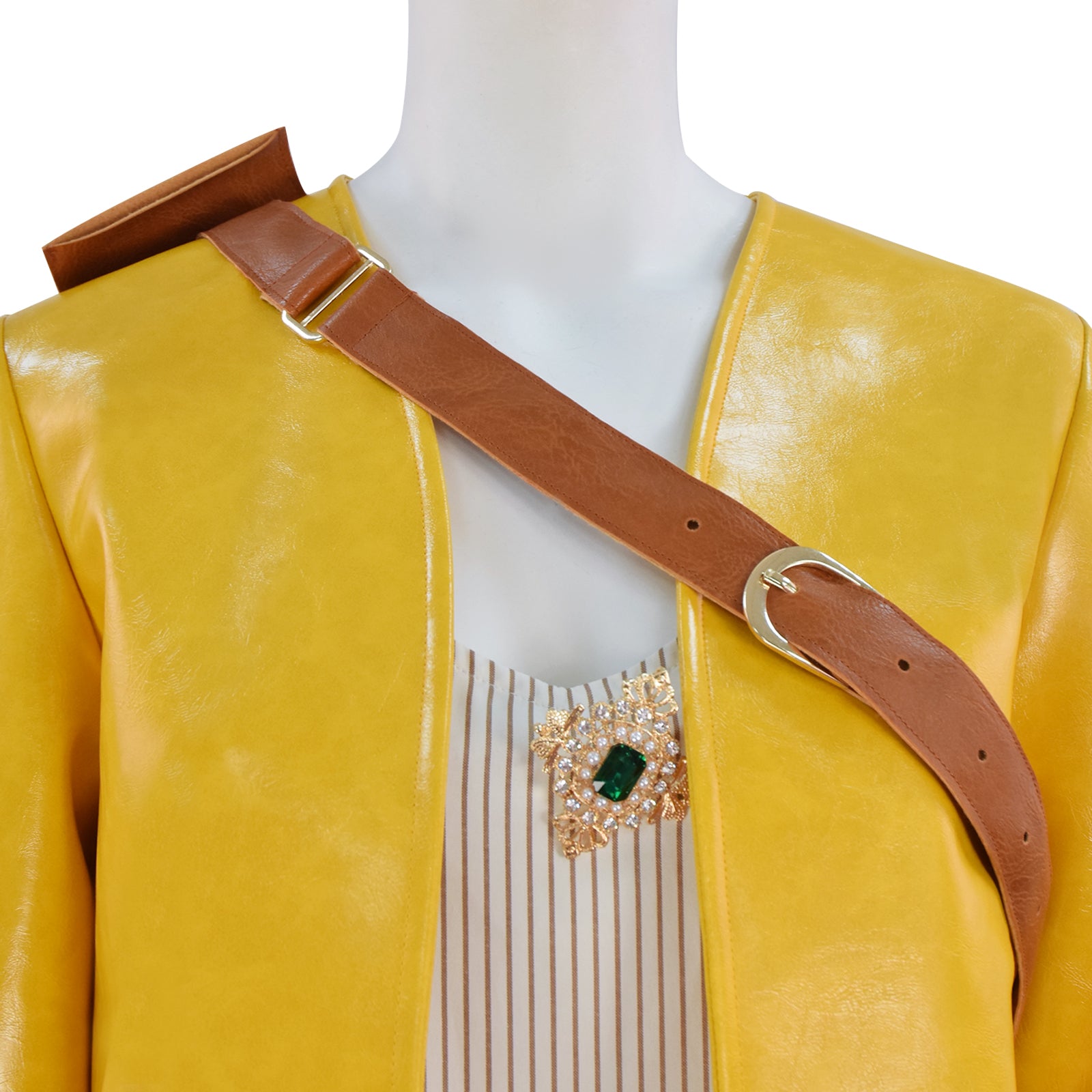 The Witcher Season 4 Ciri Cosplay Costume Medieval Warrior Yellow Halloween Outfit - Image 8