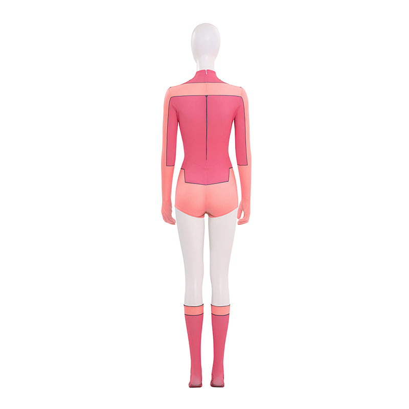 Invincible Atom Eve Cosplay Costume Halloween Pink Jumpsuit - Image 7
