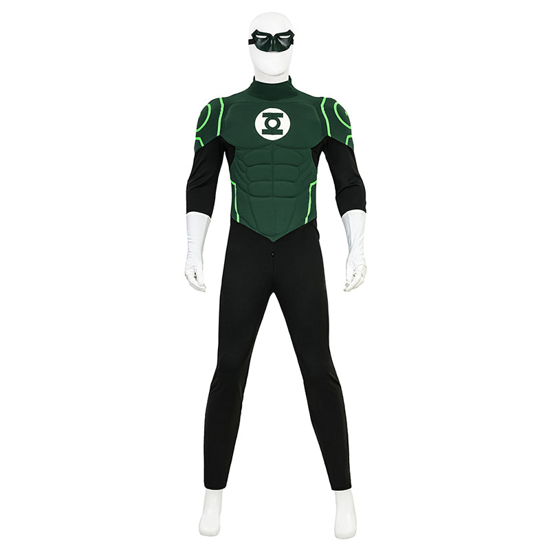 Green Lantern Hal Jordan Justice League Lantern Green Cosplay Costume - Image 7