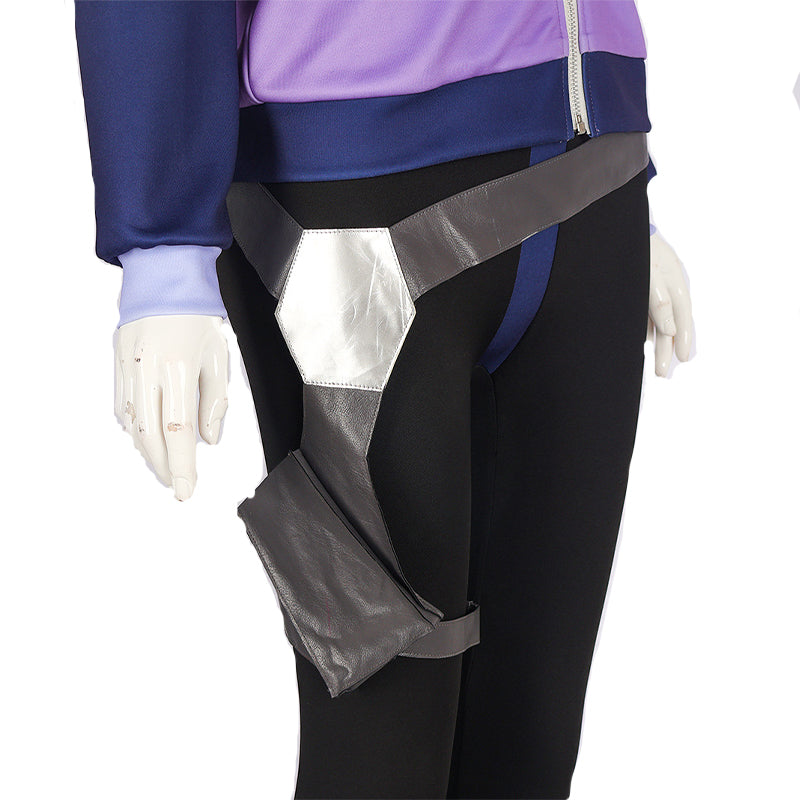 Rick and Morty Seal Team Rick Sanchez Cosplay Costume Purple Jacket Full Set - Image 6