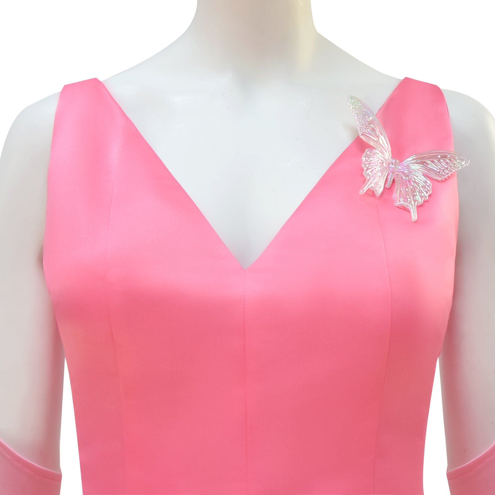 Wicked Witch Glinda Cosplay Costume Pink Dress Halloween Outfit - Image 7