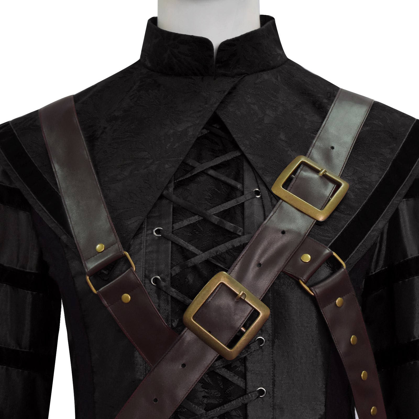 1666: Amsterdam Noa Cosplay Costume Black Long Dress with Accessories - Image 6