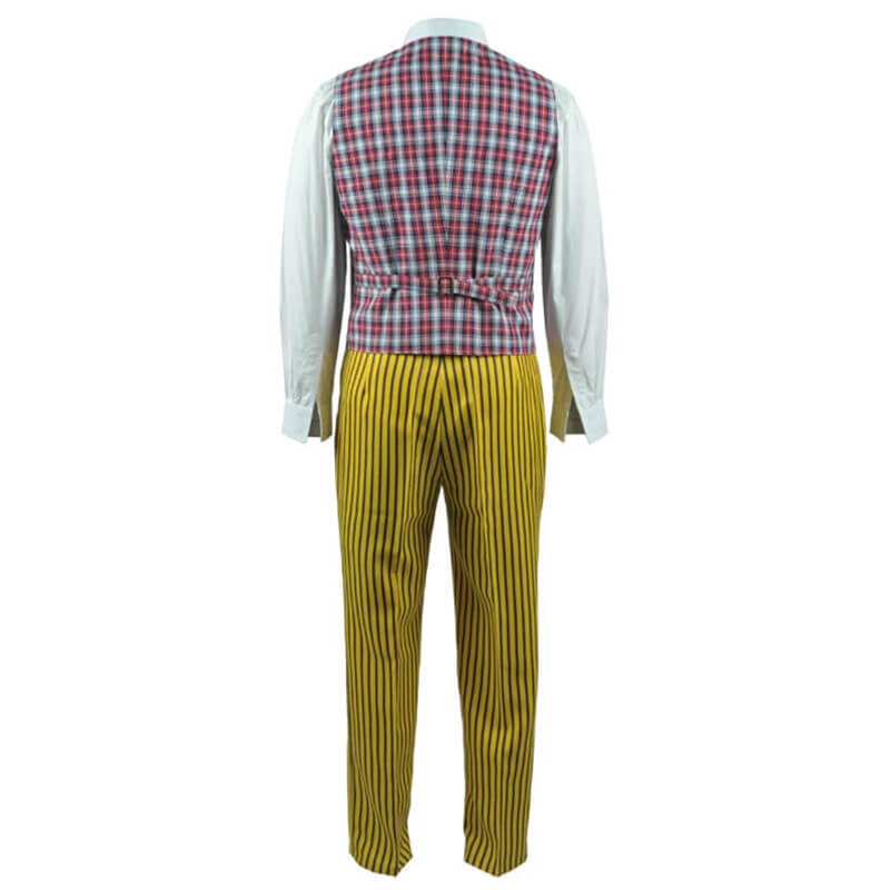 Doctor Who sixth 6th Doctor Colorful Lattice Jacket Coat Suit Cosplay Costume - Image 5