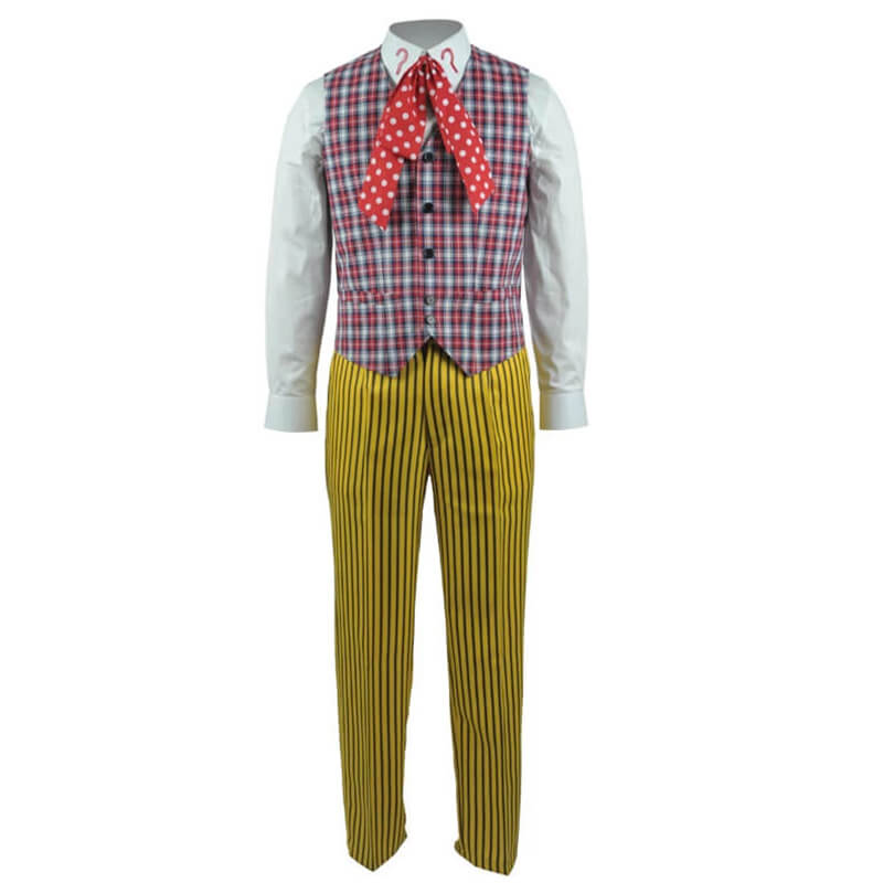 Doctor Who sixth 6th Doctor Colorful Lattice Jacket Coat Suit Cosplay Costume - Image 4