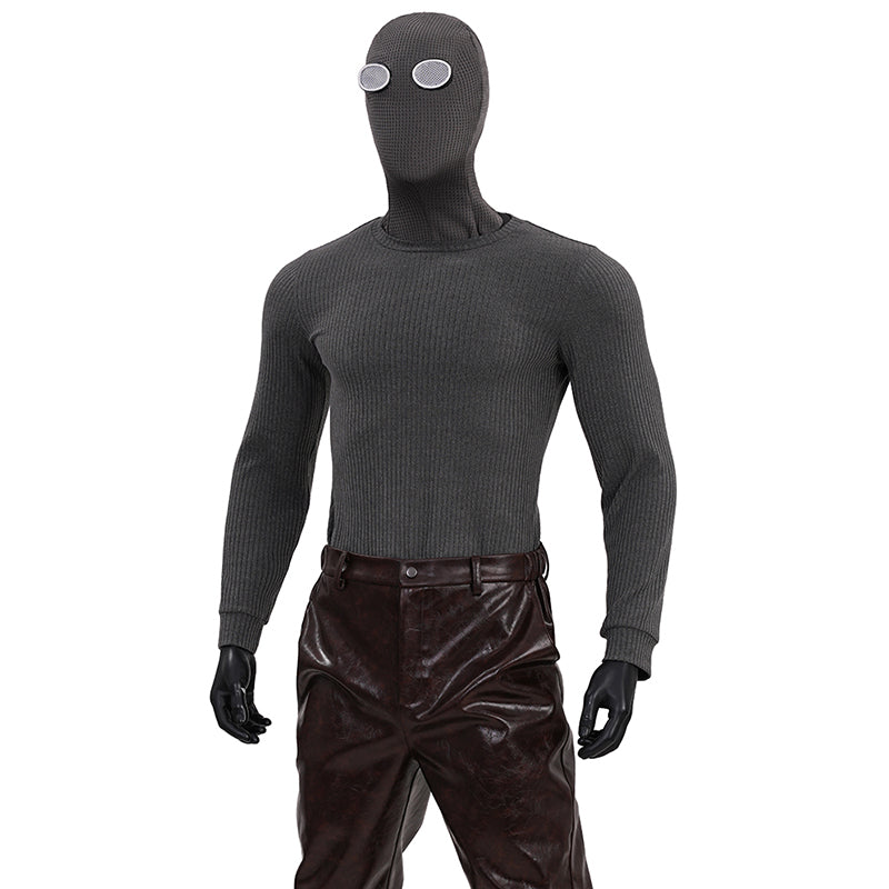 Spider Man Noir Cosplay Costume Brown Leather Halloween Outfit - Image 13
