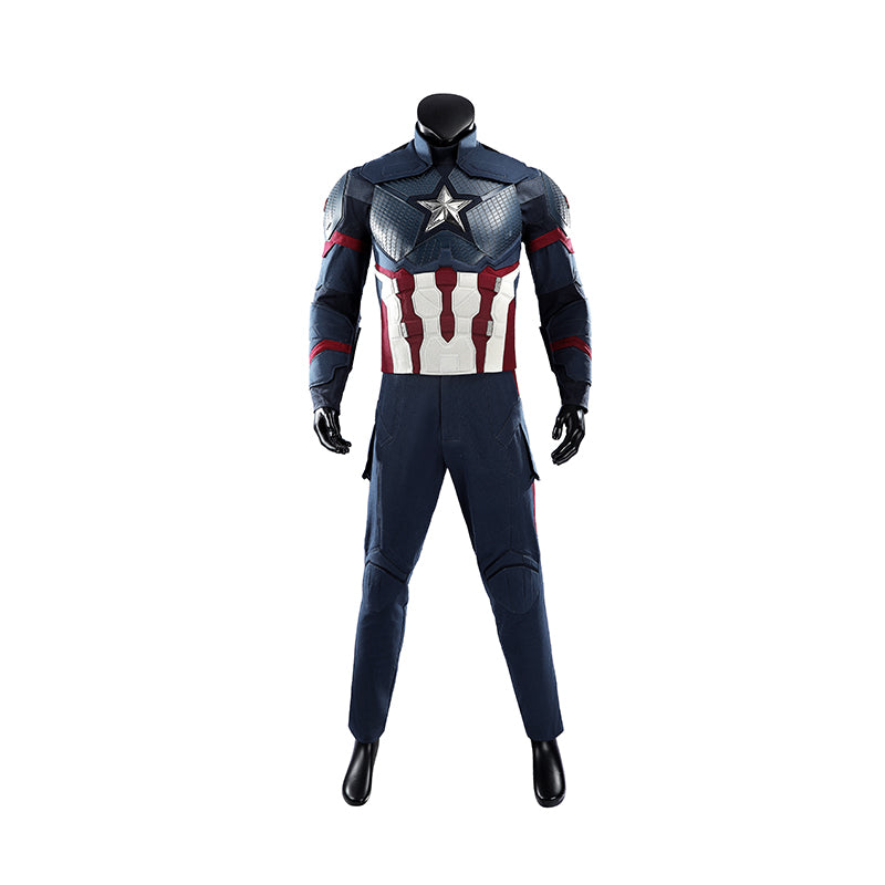Captain America Cosplay Costume Avengers Endgame Halloween Outfit - Image 8