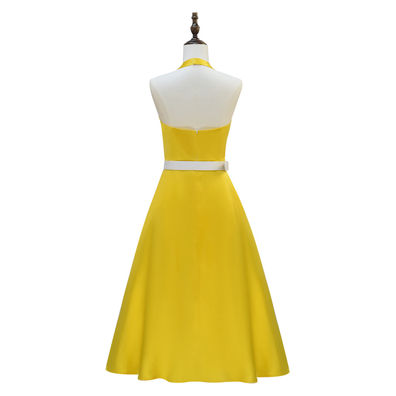Belinda Chandra Cosplay Costume Doctor Who Yellow Dress Halloween - Image 5