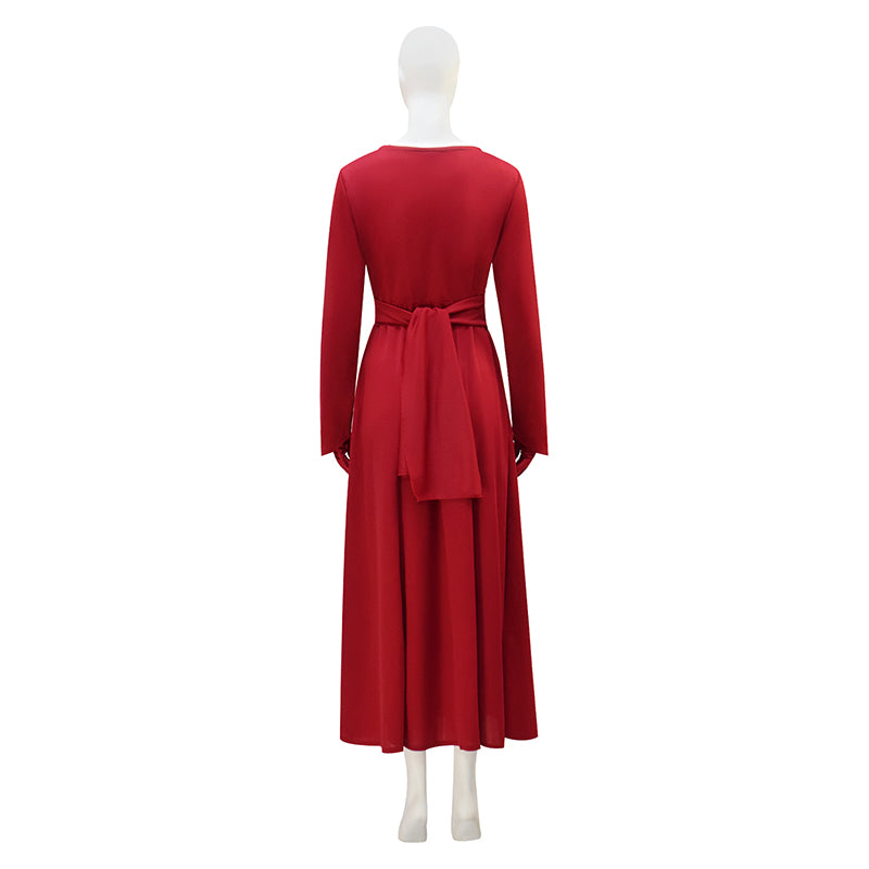 The Handmaid's Tale Red Hooded Cape Cosplay Costume Halloween Outfit - Image 7