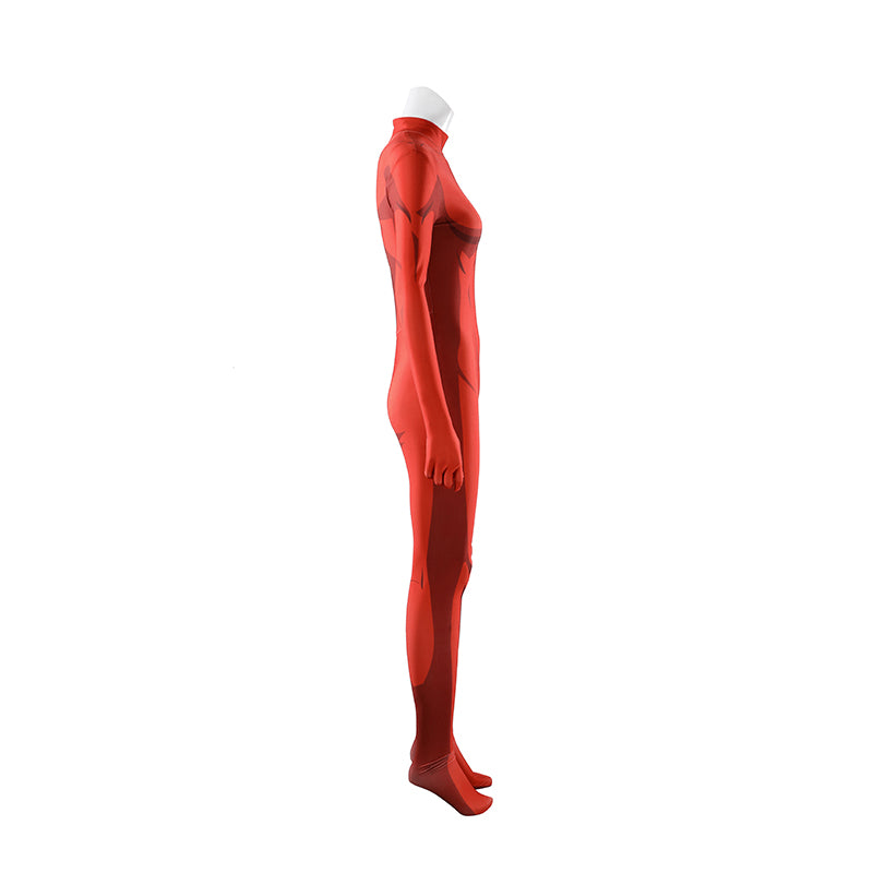 Dispatch Malevola Cosplay Costume Red Jumpsuit Halloween Outfit - Image 8