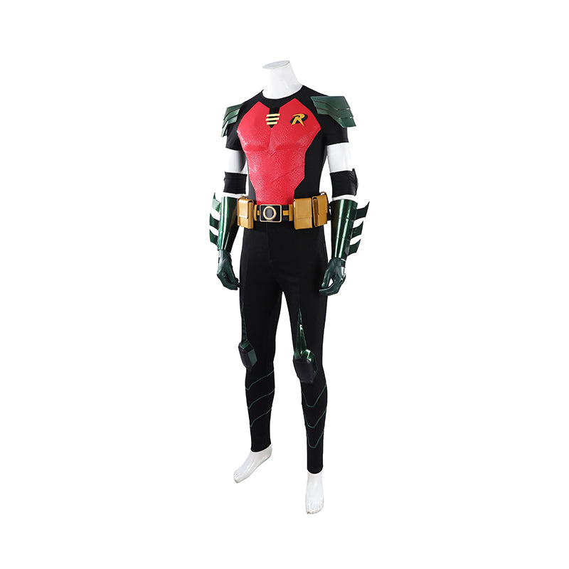 Tim Drake Red Robin Cosplay Costume Full Set Men Robin Superhero Outfit - Image 8