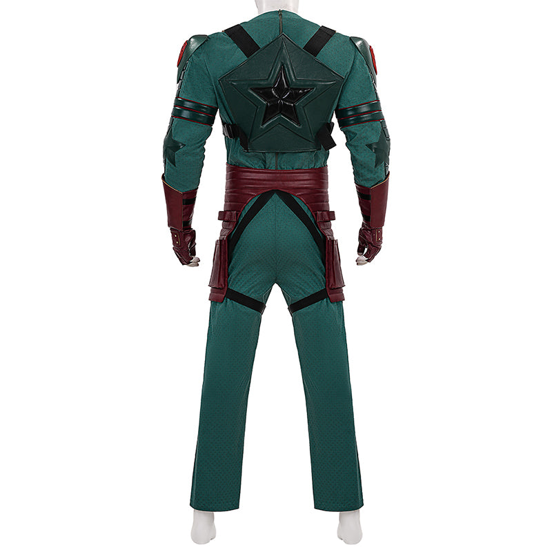 Vought Rising Soldier Boy Cosplay Costume Hardcore Halloween Green Suit - Image 8