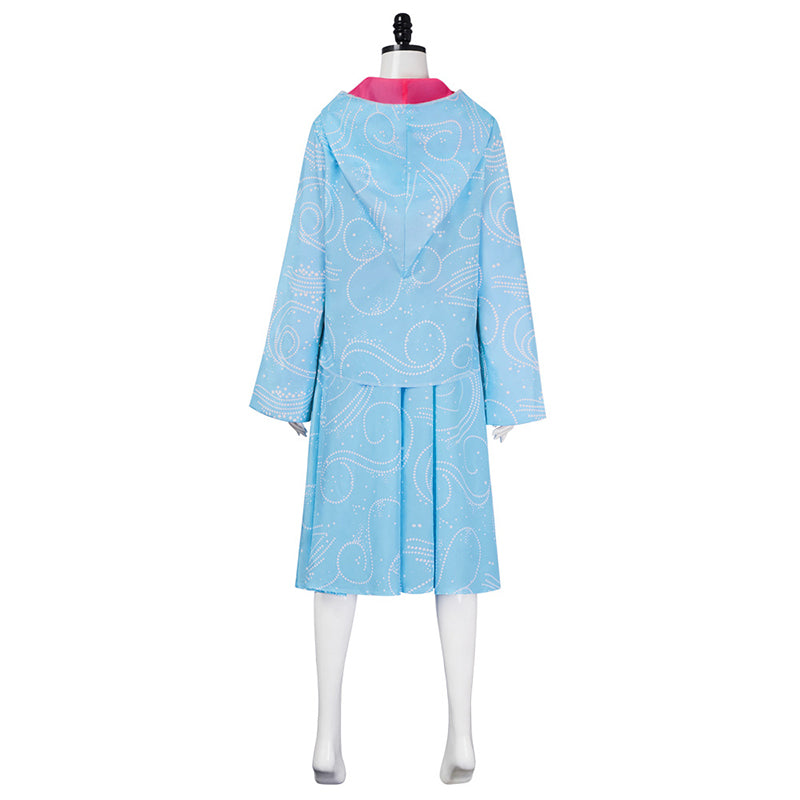 Fairy Godmother Cosplay Costume Sleeveless Shirt Dress with Cape Halloween Suit - Image 4