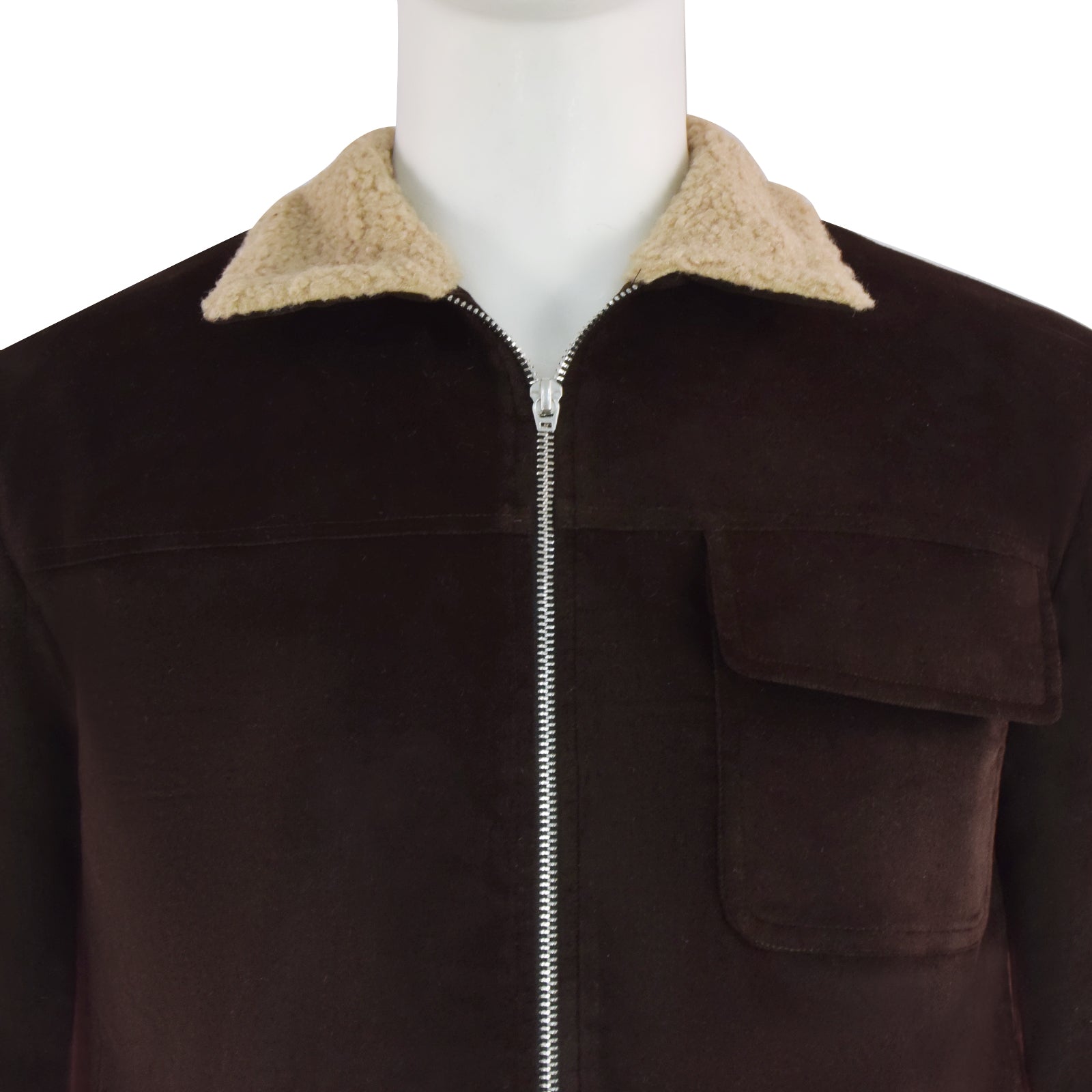 The Walking Dead Rick Grimes Cosplay Costume Flock Fabric Male Jacket - Image 8