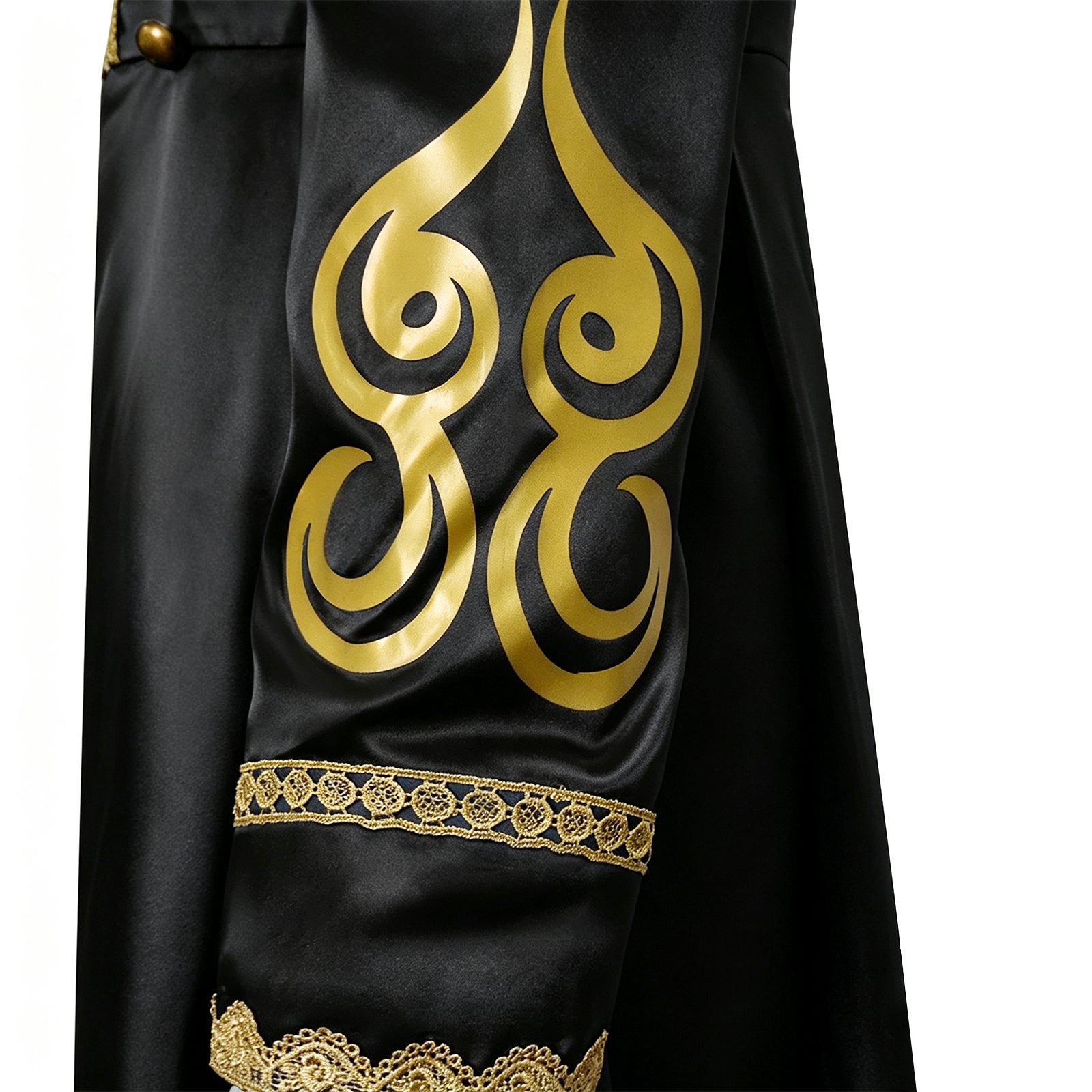 Baroque Cosplay Costume Royal Black Military Tailcoat Performance Dress Halloween Suit - Image 8