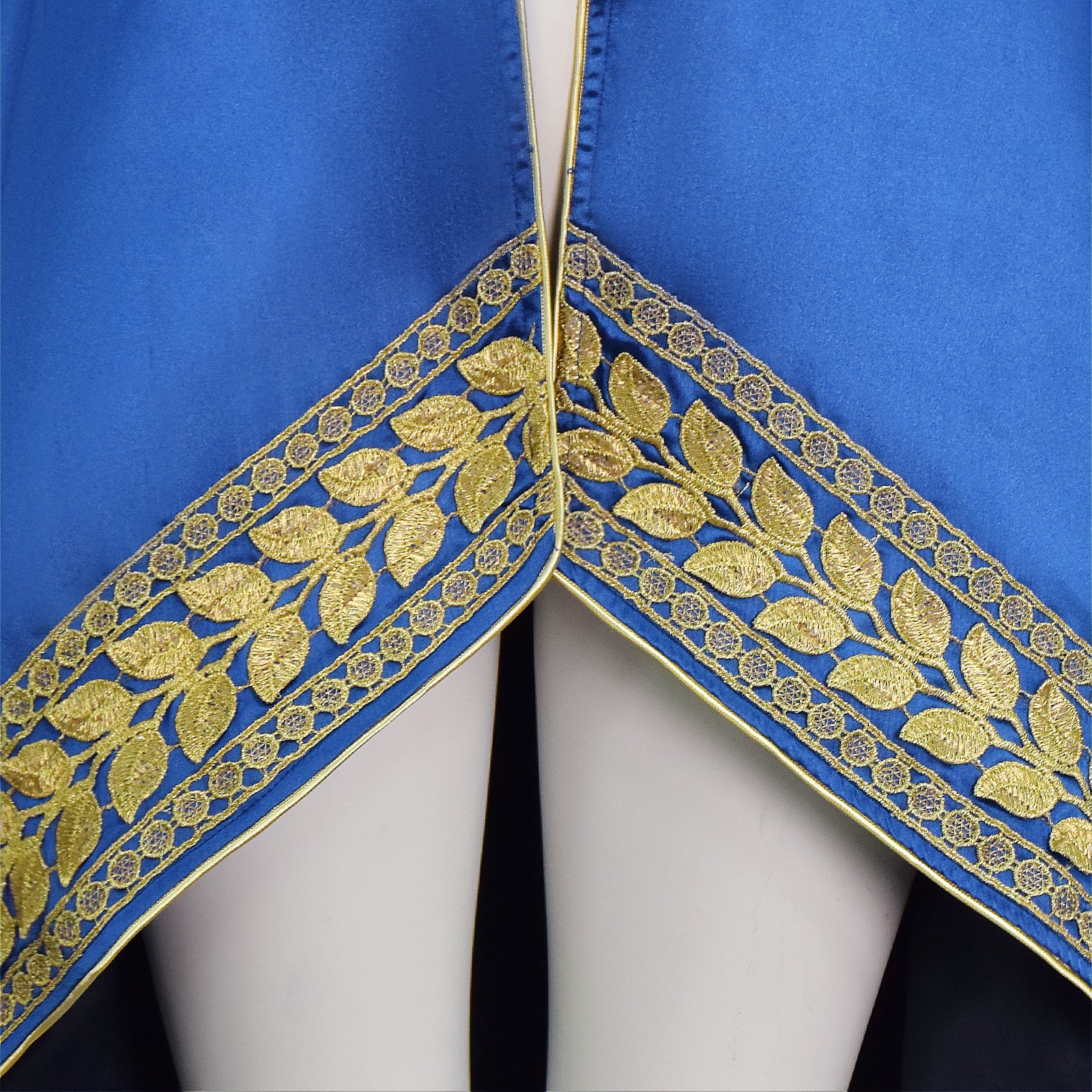 Baroque Cosplay Costume Royal Blue Military Tailcoat Performance Dress Lady Halloween Suit - Image 9
