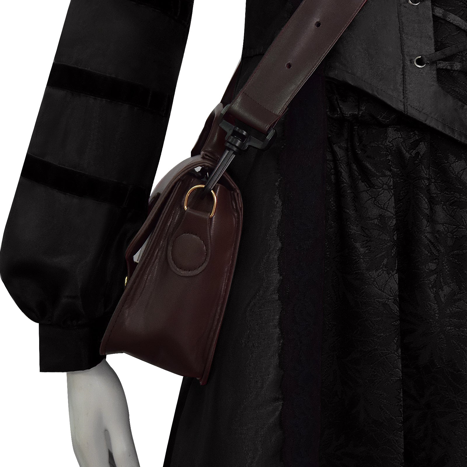 1666: Amsterdam Noa Cosplay Costume Black Long Dress with Accessories - Image 8