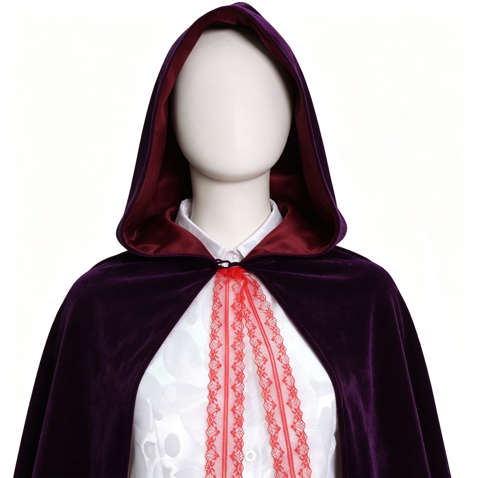 Hexed Billie Cosplay Costume Velvet Hooded Cloak Witch Series Clothing - Image 7