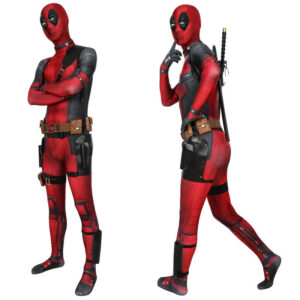 Deadpool 3 Costume Adults Wade Wilson Bodysuit Spandex Deadpool Bodysuit