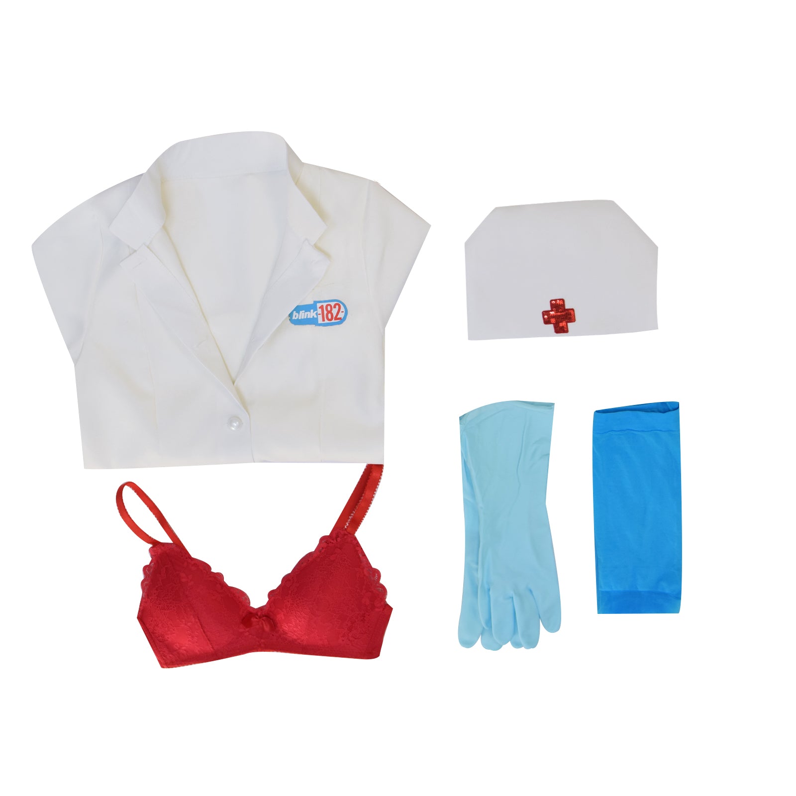 Blink 182 Nurse Cosplay Costume Sexy Womans Suit For Halloween - Image 10