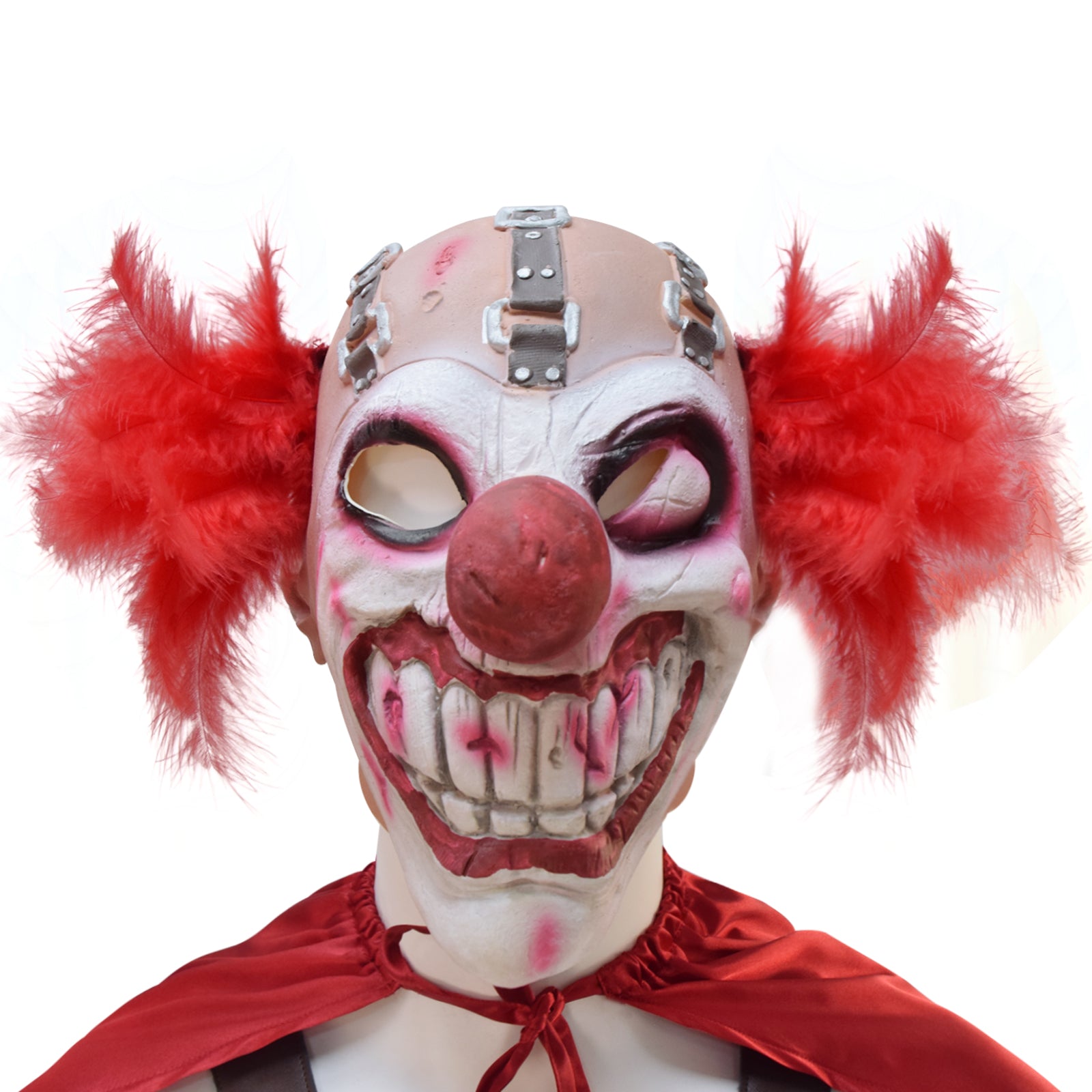 Twisted Metal Sweet Tooth Clown Pants Outfits With Mask Halloween Carnival Suit - Image 10