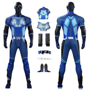 The Boys S5 A-train Cosplay Costume Blue Halloween Outfit