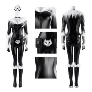 Fortnite Black Cat Cosplay Costume Woman Bodysuit Halloween Cosplay