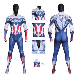 The Falcon Soldier Captain America Cosplay Costume Jumpsuit Full Set Outfit
