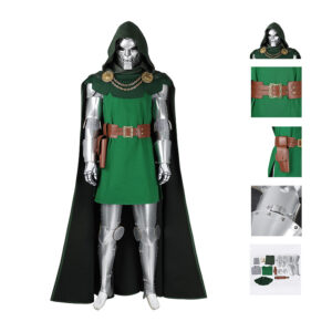 Fantastic Four Doctor Doom Cosplay Costume Halloween Suit Version 2