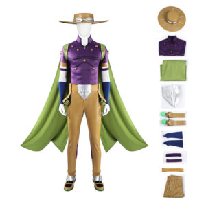 JoJo's Bizarre Adventure Steel Ball Run Gyro Zeppeli Cosplay Costume Carnival Outfit
