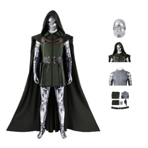 New Avengers 5 Doomsday Doctor Doom Cosplay Costume Halloween Jumpsuit