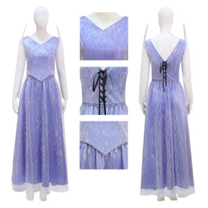 Glinda Wicked Witch Purple Suit Halloween Cosplay Costume Outfit