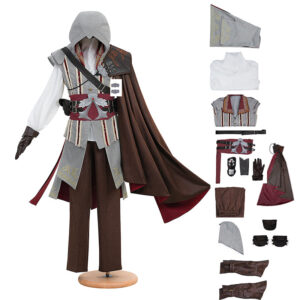 Assassin's Creed Ezio Auditore Cosplay Costume Halloween Outfit