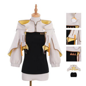 Final Fantasy XIV Sphene Cosplay Costumes White Hooded Halloween outfit