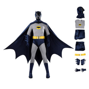 1960s Batman Adam West Cosplay Costume The 60s Batman Halloween Suit
