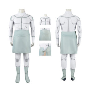 Invincible Mark Grayson Viltrumite Kids Cosplay Costume White Jumpsuit