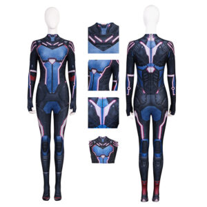 Split Fiction Mio Cosplay Costume Purple Jumpsuit Halloween Outfit