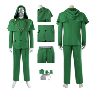 Doctor Doom Cosplay Costume Avengers Doomsday Green Halloween Outfit