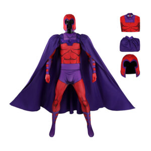 X-Men 97 Magneto Cosplay Costume With Cape Halloween Jumpsuit