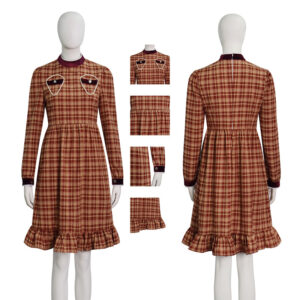 Girls Esther Orphan Cosplay Costume Brown Dress Adults Women Halloween Suit