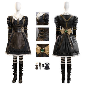 Alice: Madness Return Alice Punk Suit Cosplay Costumes Halloween Outfit